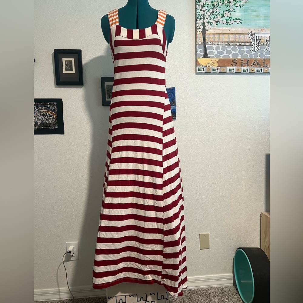 Anthropologie HWR Striped Maxi Dress
